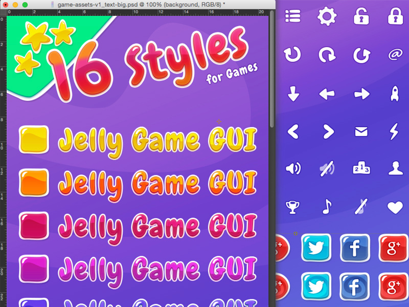 Candy Game UI text styles by Alex Lasek on Dribbble