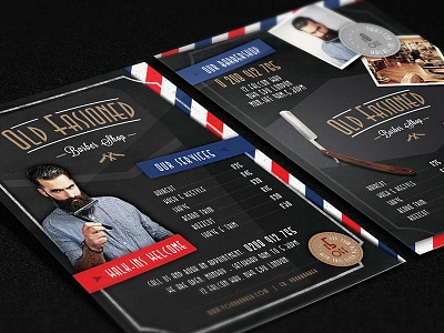 Old Fashined Barber Shop Flyer Templates barber barbershop flyer template