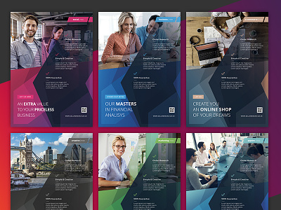 Corporate Flyer Templates 6PSD - #29 business corporate flyer marketing pro social template