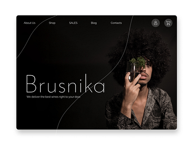Brusnika Online Wine Store design ui webdesign website