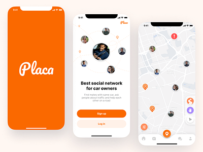 Placa App app design graphic design mobile ui
