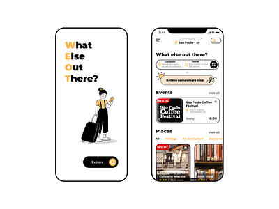 Travel App WEOT app design graphic design mobile ui