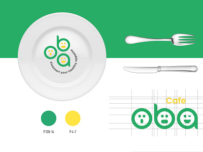 Branding of Cafe Oba branding designs logo minimal
