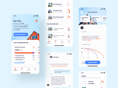 Mortgage adviser app - Mobile app design