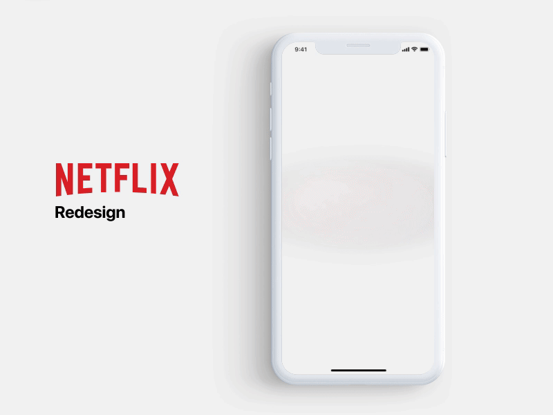 Netflix iOS app redesign app design ui