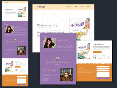 Landing page - Children book landing landing page landing page design ui user experience user interface ux web design webdesign webpage website