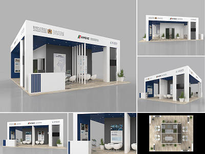 Exhibition Stand - Government Agency 3d 3d modeling 3d rendering booth exhibition graphic design stand