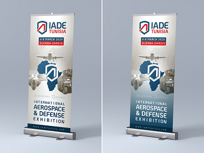 Rollup - Aerospace & Defense Exhibition banner graphic design marketing rollup rollup banner