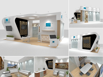 Exhibition Stand - National Office of Airports 3d 3d modeling 3d rendering booth exhibition graphic design show stand