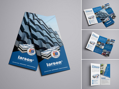 Trifold - Aluminium Brand brochure flyer graphic design leaflet trifold