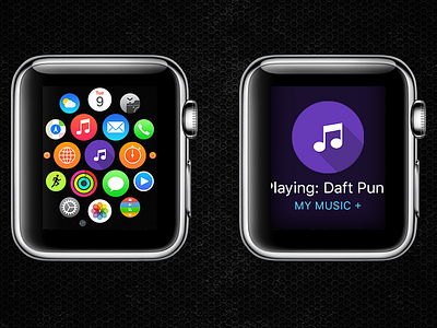 Daily UI Challenge Day 005 - App icon app apple google icon material mobile music player ui ux watch