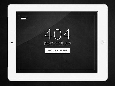 Daily UI Challenge Day 008 - 404 Page 404 bold dark minimal minimalistic ui ux