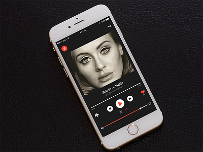 Daily UI Challenge Day 009 - Music player app application clean ios mobile modern music player stream ui ux