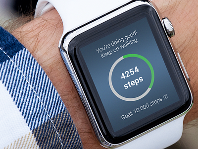 Daily UI Challenge Day 018 - Analytics chart analytics app apple application chart counter fitness health ios mobile steps watch
