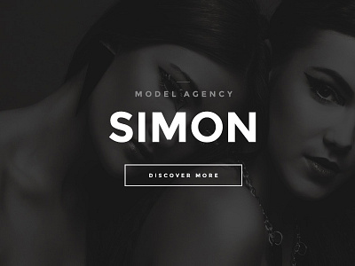 Model Agency One Page [SIMON Project] agency beauty bold clean creative fashion landing minimalism models premium themeforest ui