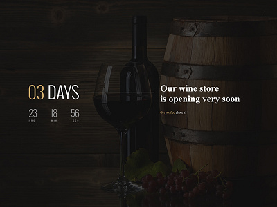 Coming soon page for wine store template coming soon ecommerce liquor premium shop store template themeforest wine winery