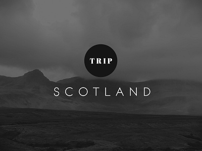 Project Cover cover photography portfolio project scotland trip