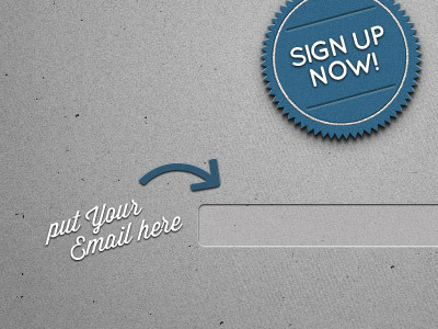 Newsletter sign-up page