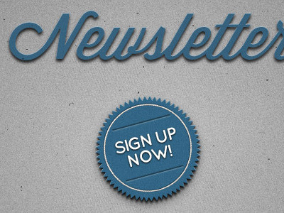 Newsletter sign-up page 3