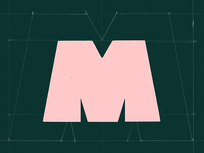 M agency branding design font graphic handmade letter studio typography