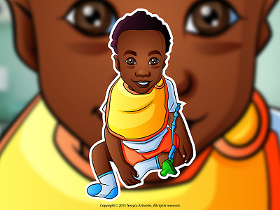 Baby Boy baby boy cartoon character child ebony illustration illustrator junior kid photoshop vector