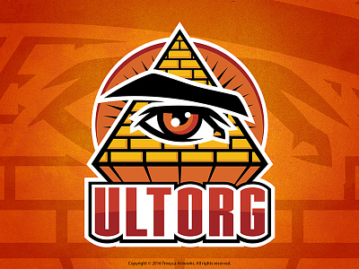 Mascot Logo for a Software Company cartoon cartoon logo eye illuminati illustrator logo mascot mascot logo optic pyramid