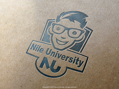 Mascot Logo for an University brainy cartoon logo character design geek illustration illustrator mascot logo student trendy university vector