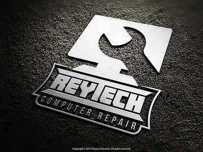 Reytech Computer Repair Logo computer illustrator logo photoshop repair service vector