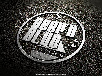 Deep'N Blue Logo club companylogo diving illustrator logo logodesign logos logotype photoshop vector