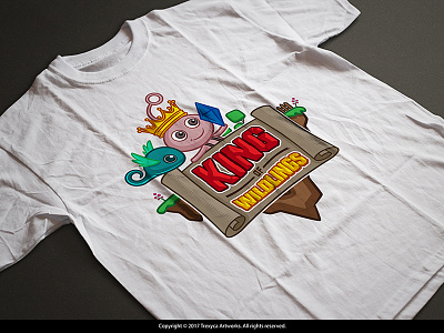 King of Wildlings T-Shirt cartoon logo character design cover game illustration logo mascot mascot logo photoshop sticker tshirt vector