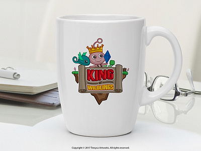 King of Wildlings Mug cartoon logo character design cover game illustration logo mascot mascot logo photoshop sticker tshirt vector