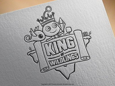 King of Wildlings Cartoon Logo cartoon logo character design cover game illustration logo mascot mascot logo photoshop sticker tshirt vector