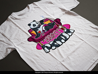 Nasty Panda T-Shirt cartoon logo character design emblem logo illustration illustrator logo mascot logo nasty panda photoshop t shirt vector