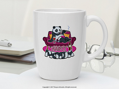 Nasty Panda Mug cartoon logo character design emblem logo illustration illustrator logo mascot logo mug nasty panda photoshop vector