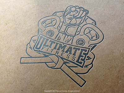 Ultimate Fitness Emblem Logo