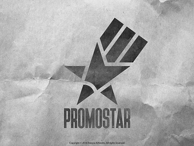 Promo Star Logo (Black and White) advertising distribution logo logodesign material materials pencil promotion promotional star vector vectors