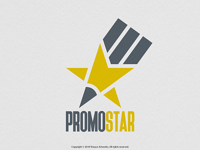 Promo Star Logo advertising distribution logo logodesign material materials pencil promotion promotional star vector vectors