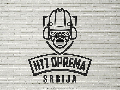 HTZ Oprema Srbija Logo (Black & White) apparel behavior digital distribution equipment health logo safety security vectorart vectorlogodesign vectors