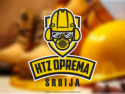 HTZ Oprema Srbija Logo apparel behavior digital distribution equipment health logo safety security vectorart vectorlogodesign vectors