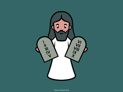 Moses bible cartoon character characterdesign design holy illustration illustrator moses saint saintly vector vectorart vectordesign vectorillustration vectorillustrator