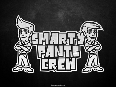 Smarty Pants Crew Cartoon Logo cartoon cartoonlogo character characterdesign design illustration illustrator logo mascot mascotdesign mascotlogo vector vectordesign vectorillustration