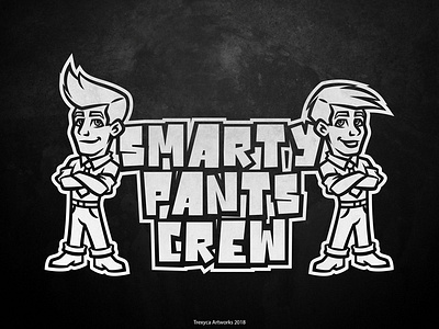 Smarty Pants Crew Cartoon Logo