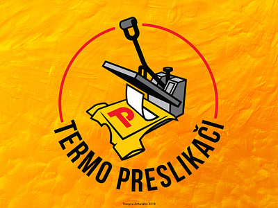 Termo Preslikaci Logo branding decal decals heat logo logodesign press thermal transfer vector