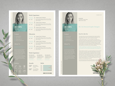 Resume Vol. 4 - InDesign Template curriculum vitae cv indesign print layout print template resume template typoedition