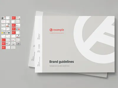 Brand Guidelines beige book brand book brand guidelines brand manual brochure brochure template guidelines horizontal logo manual modern professional red typoedition www.typoedition.com