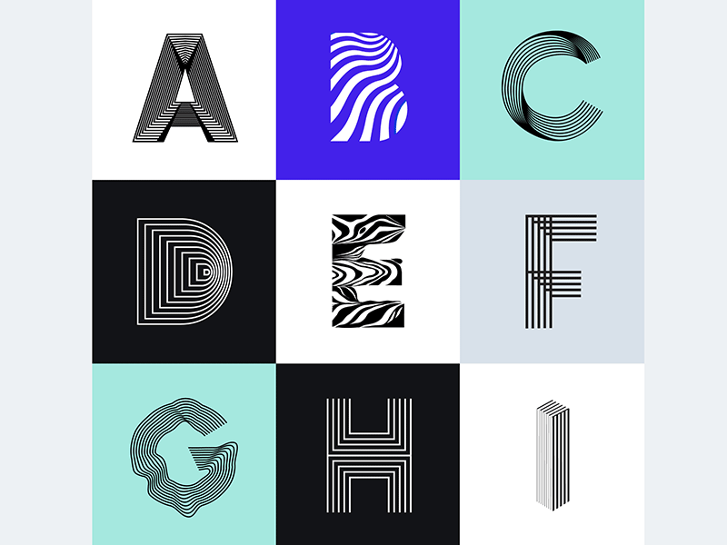 Optical Illusion Alphabet for 36 Days of Type 05 by Sofia ...