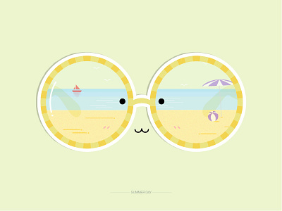 2-Monthly Practice! --Day2 beach hot summer sunglasses