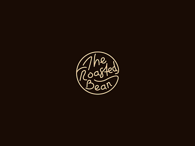 The Roasted Bean colours design dribbble hello hot illustration illustrator logo shot typography