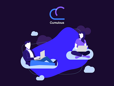 Cumulous Illustration adobe branding colours design dribbble hello illustration illustrator new ui