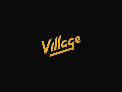 Village branding design dribbble hello illustrator lettering logo shot typography vector